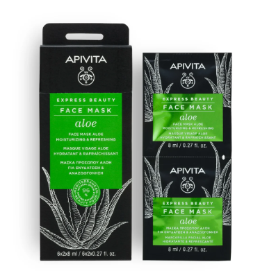APIVITA - 艾蜜塔 蘆薈補濕清爽面膜 6x2x8ml(平行進口)