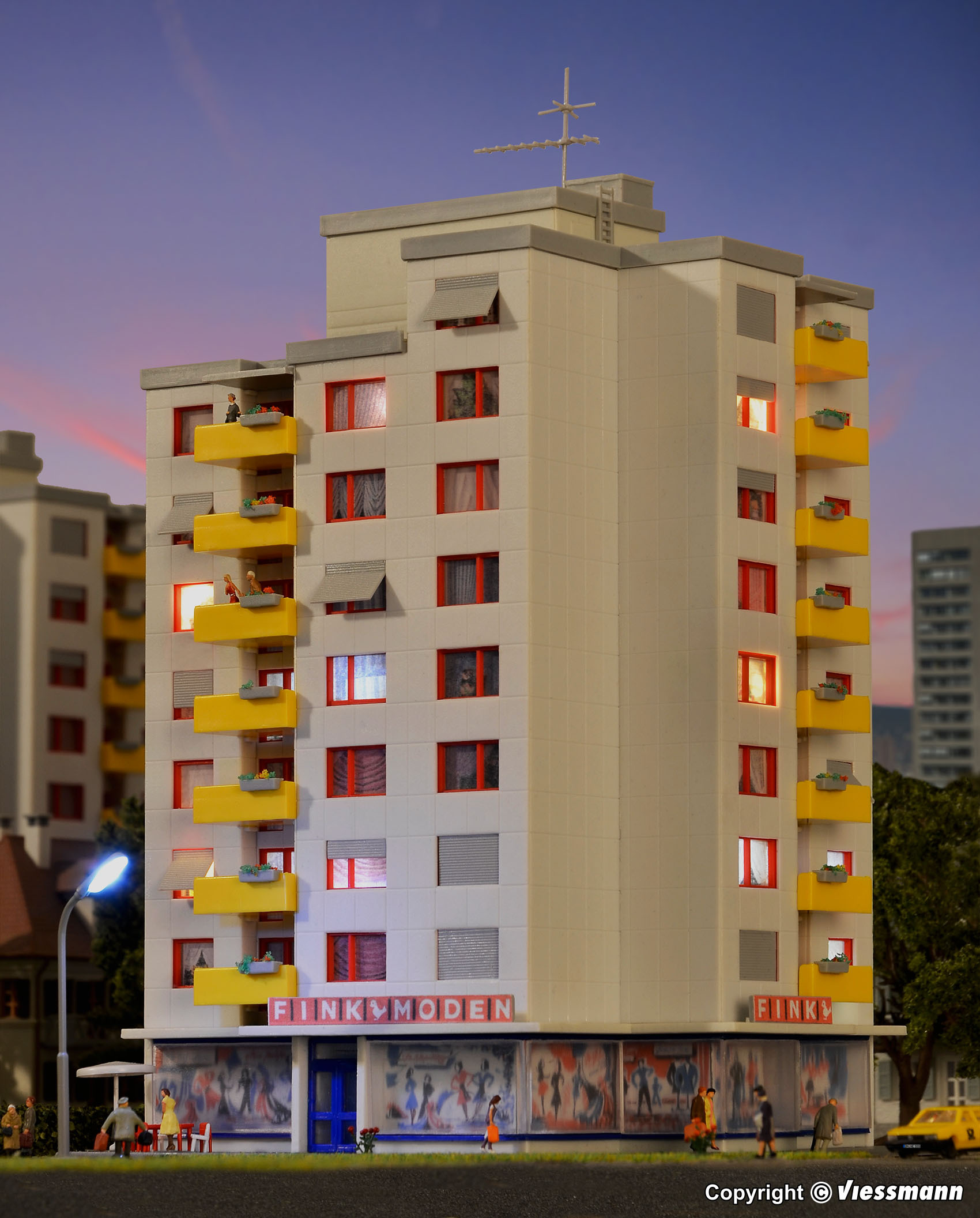 Kibri 37120 N規 高層建築，內設零售商店