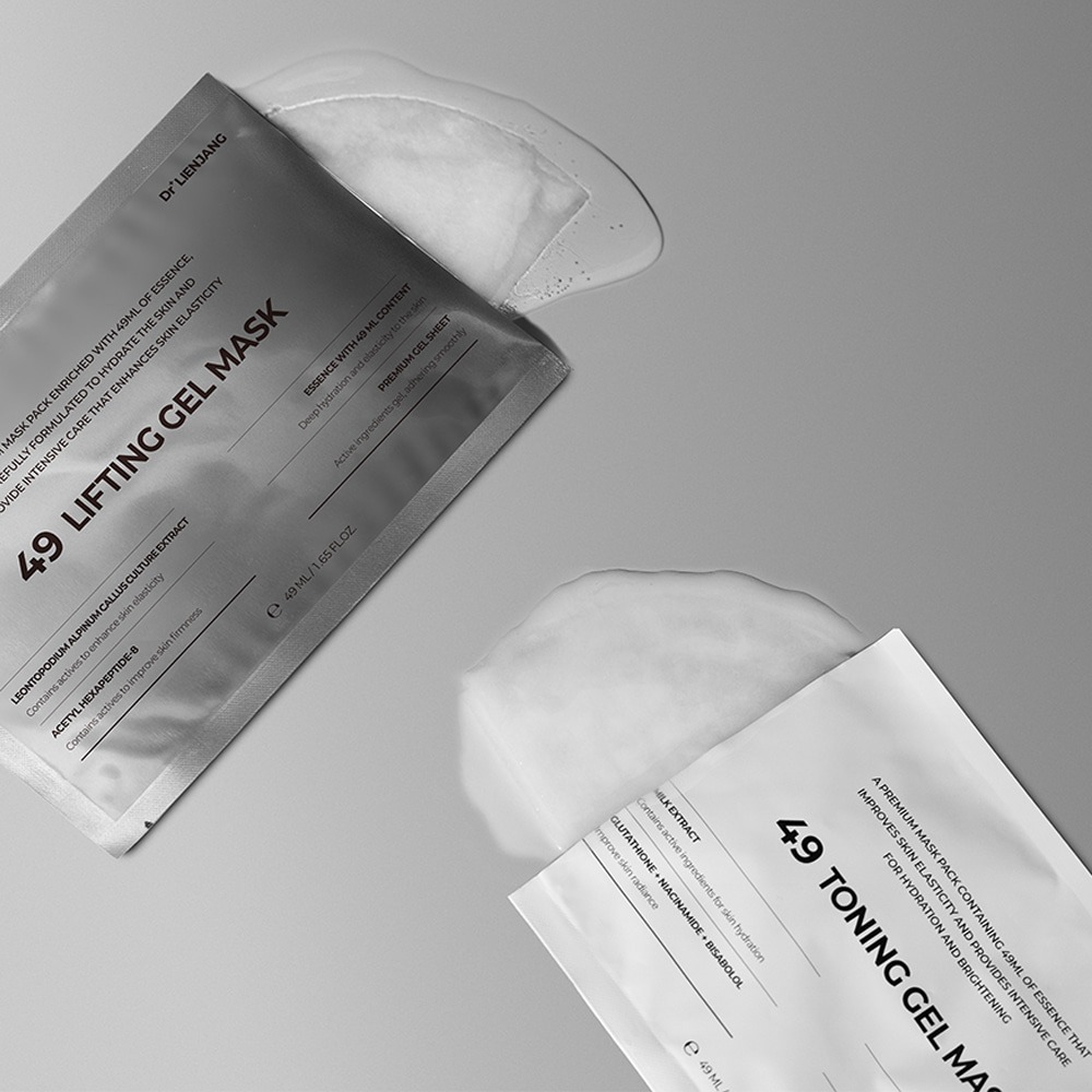 【買5送1】DR. LIENJANG 49 TONING GEL MASK 美白緊緻凝膠面膜 (49ml x5片)