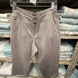 [S] DKNY MUSHROOM METALLIC BUBBLE LOGO CROPPED HIGH-RISE PANTS, DP6P3876-MUR (SD2001)