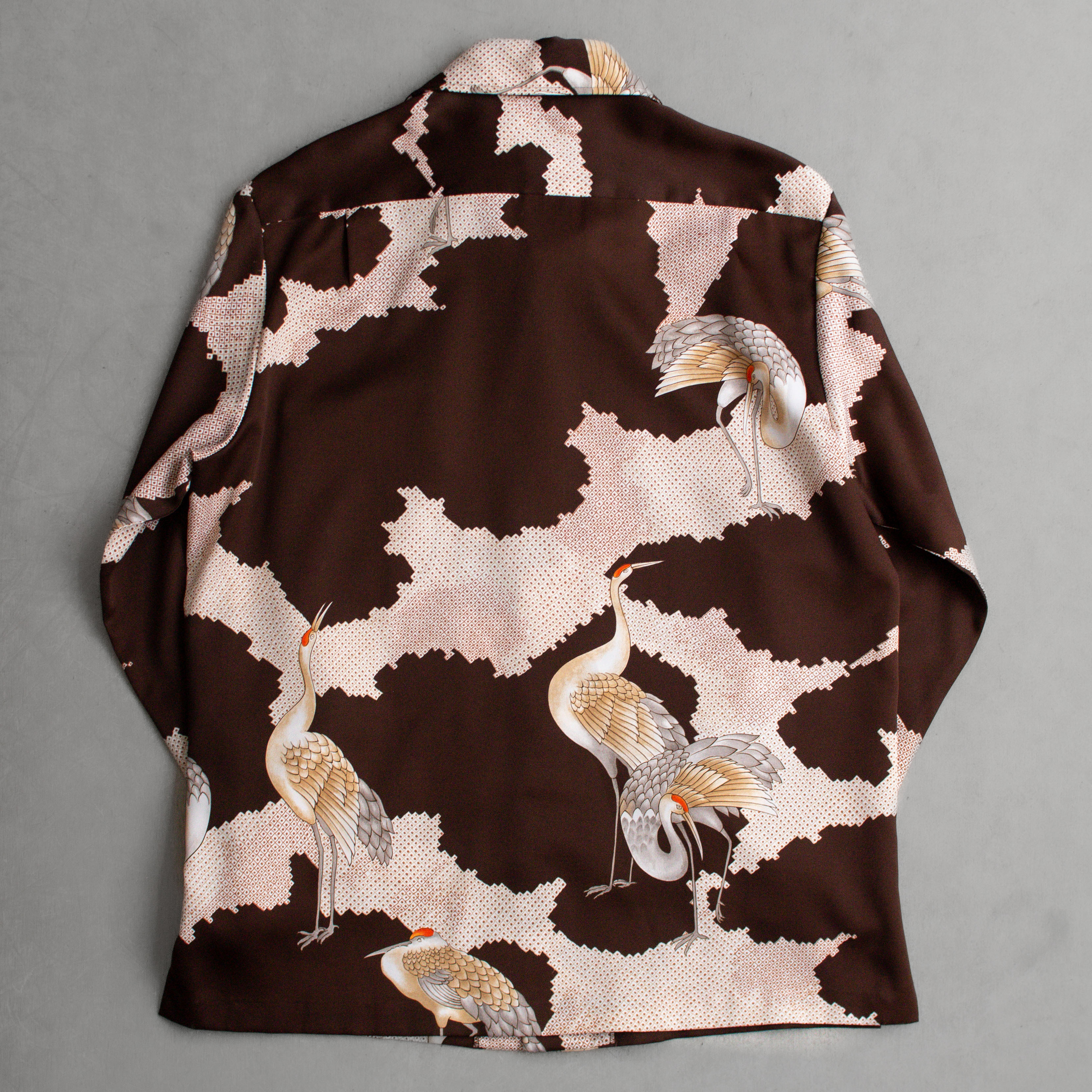 70-80S TORI RICHARD HAWAII SHIRT 美國製 咖啡 和柄 箭領 夏威夷襯衫 B