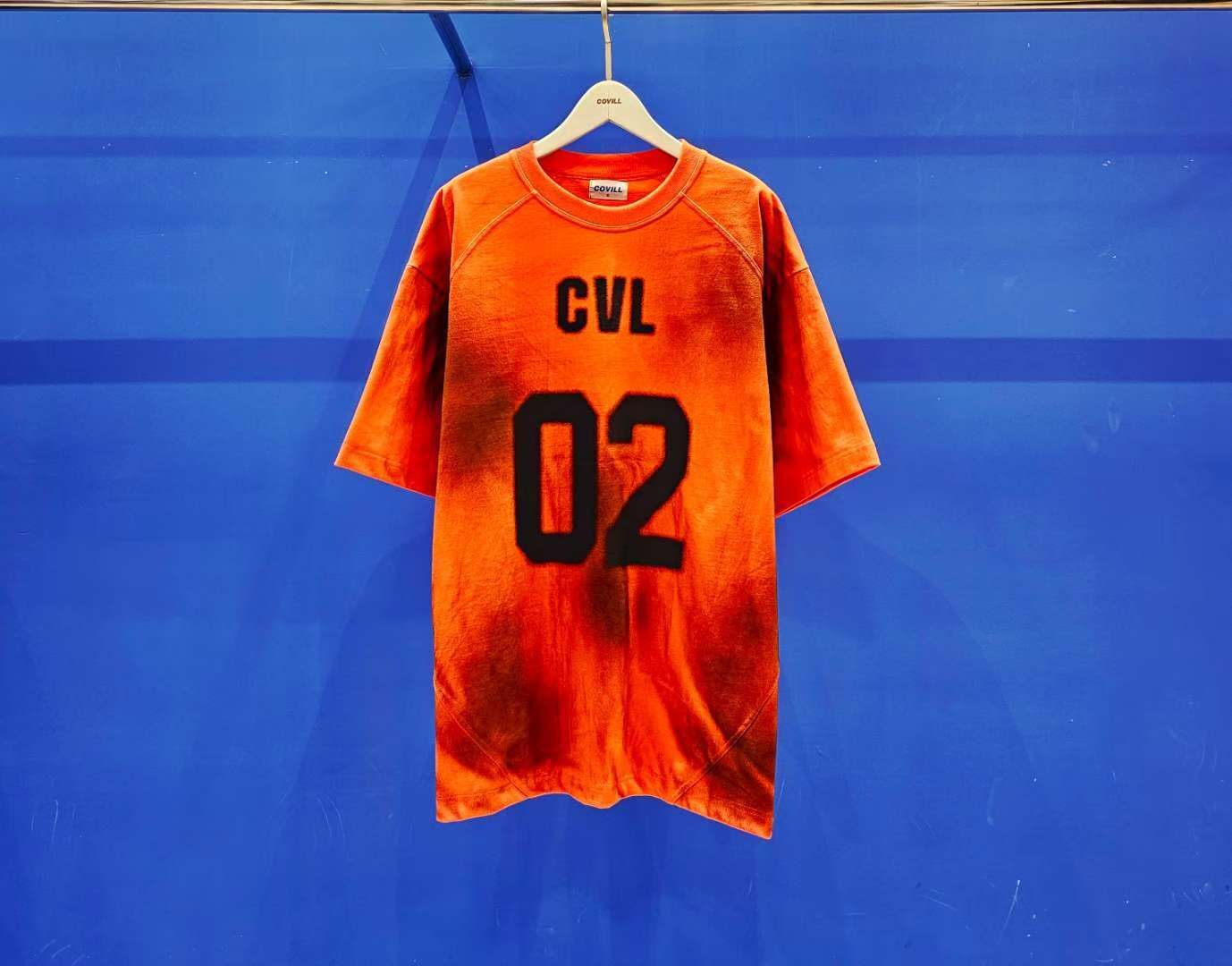 OverSize仿污數字短袖Tee COVILL-277T