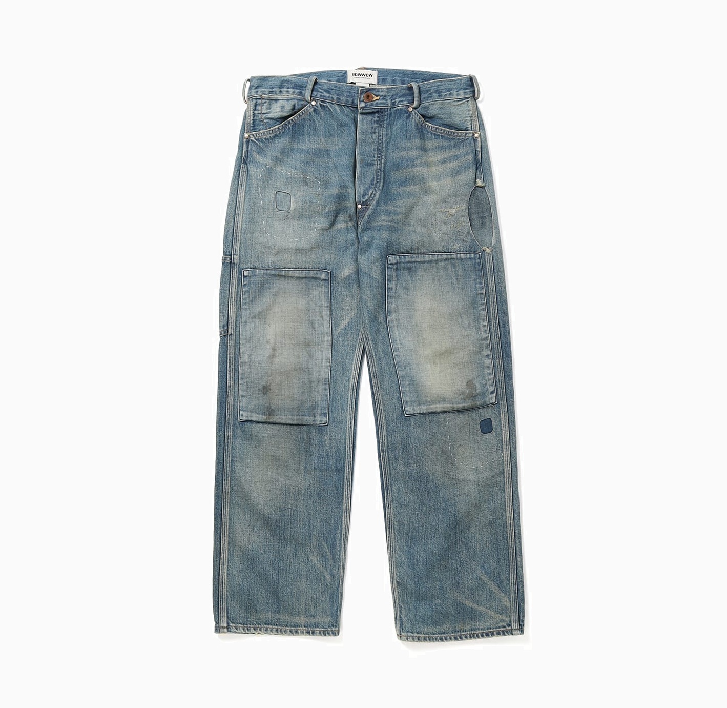 BOWWOW MINER'S REPAIRED DENIM WORK PANTS - INDIGO PRE ORDER ITEM (預訂中)