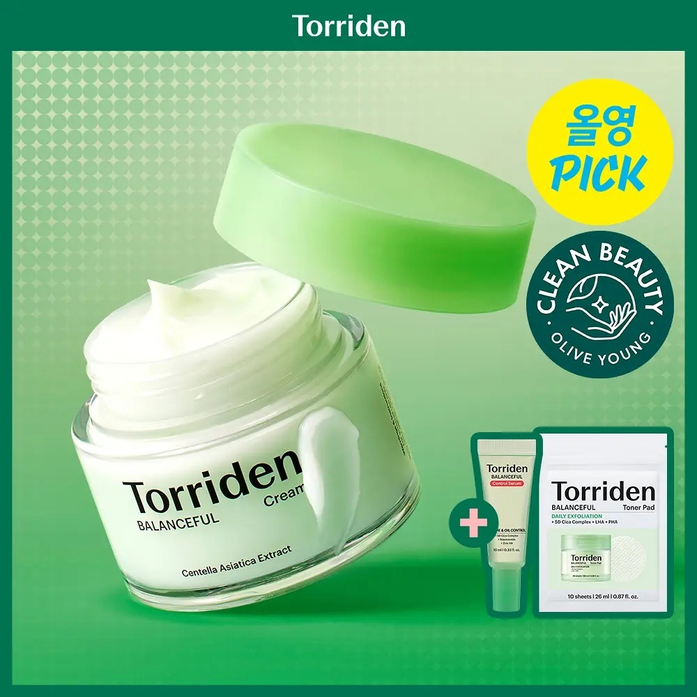 《Olive young連線》Torriden Balanceful Cream 80ml+10ml set+pad 10p
