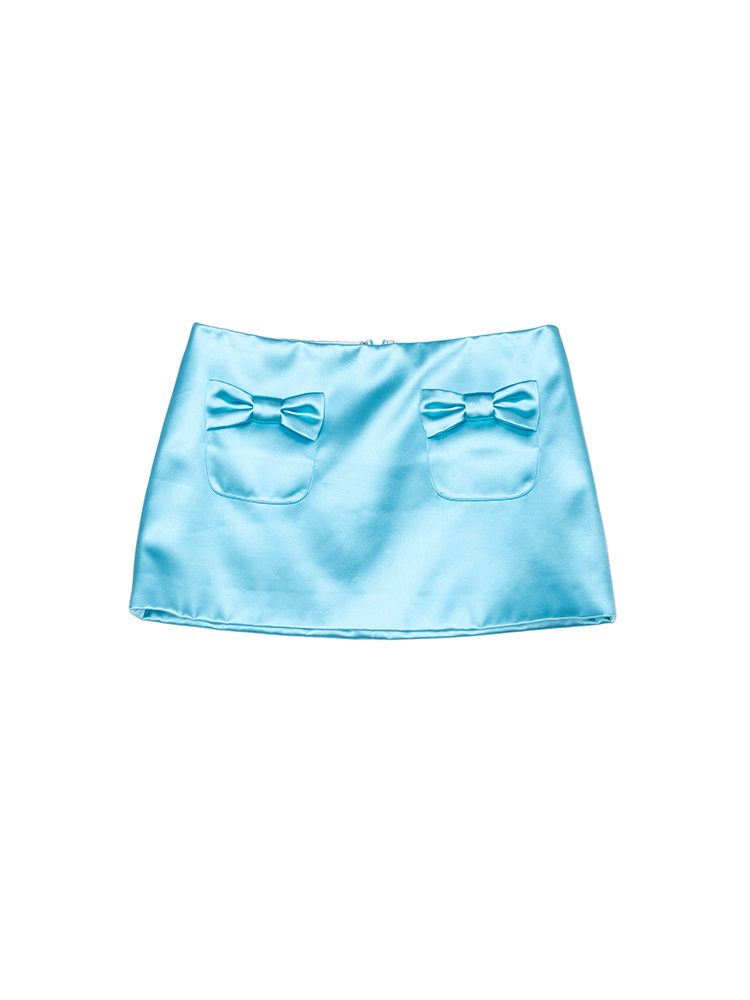 Plush Skirt - Blue