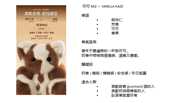 AP029 Surround Miz - 香氛精靈毛絨玩偶(大號) Tiramisu (vanilla haze)
