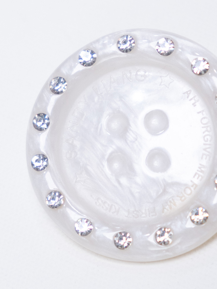 Bouton Hairclip - Pearl