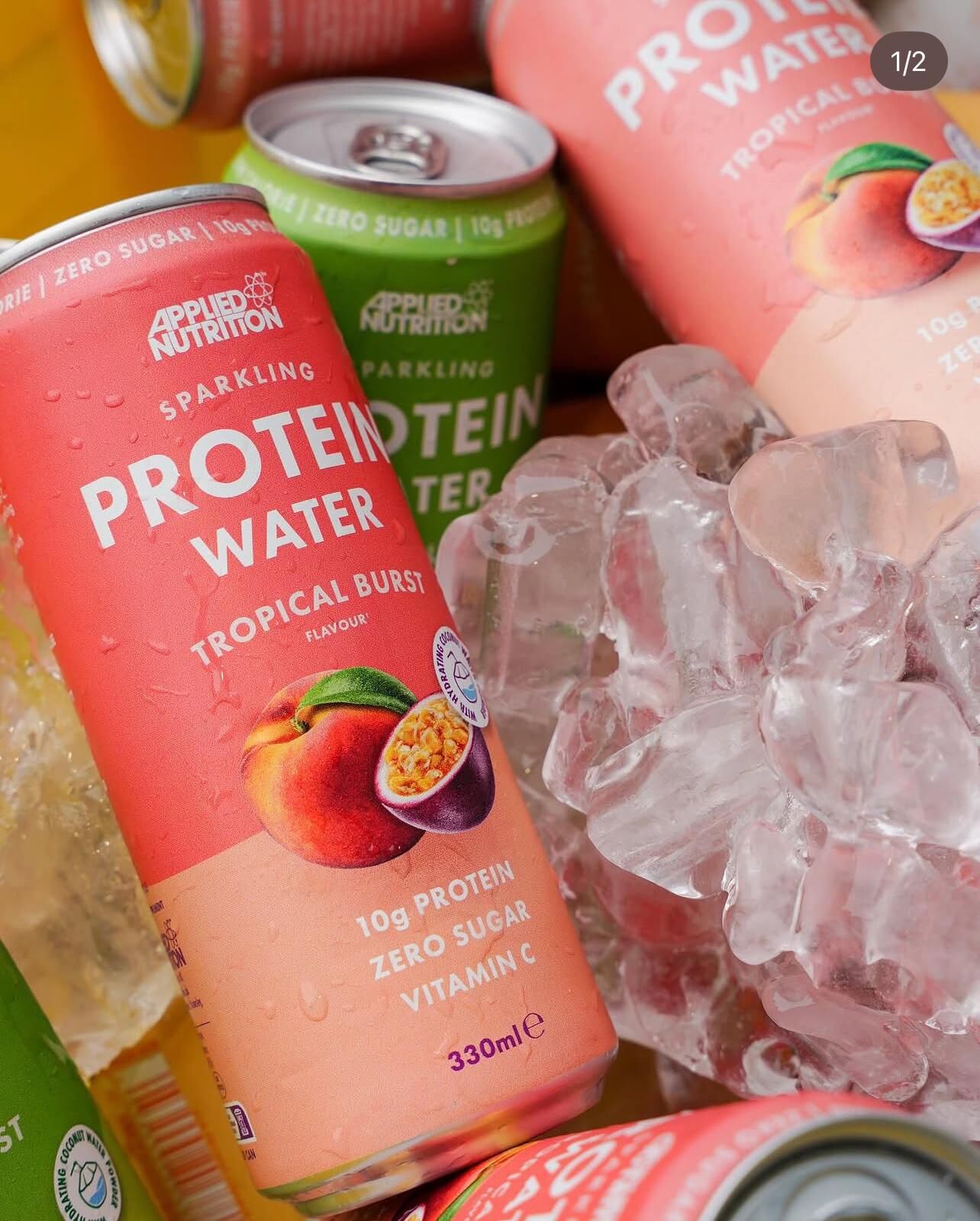 [現貨] [常温] Applied Nutrition Sparkling Protein Water Tropical Burst 330ml