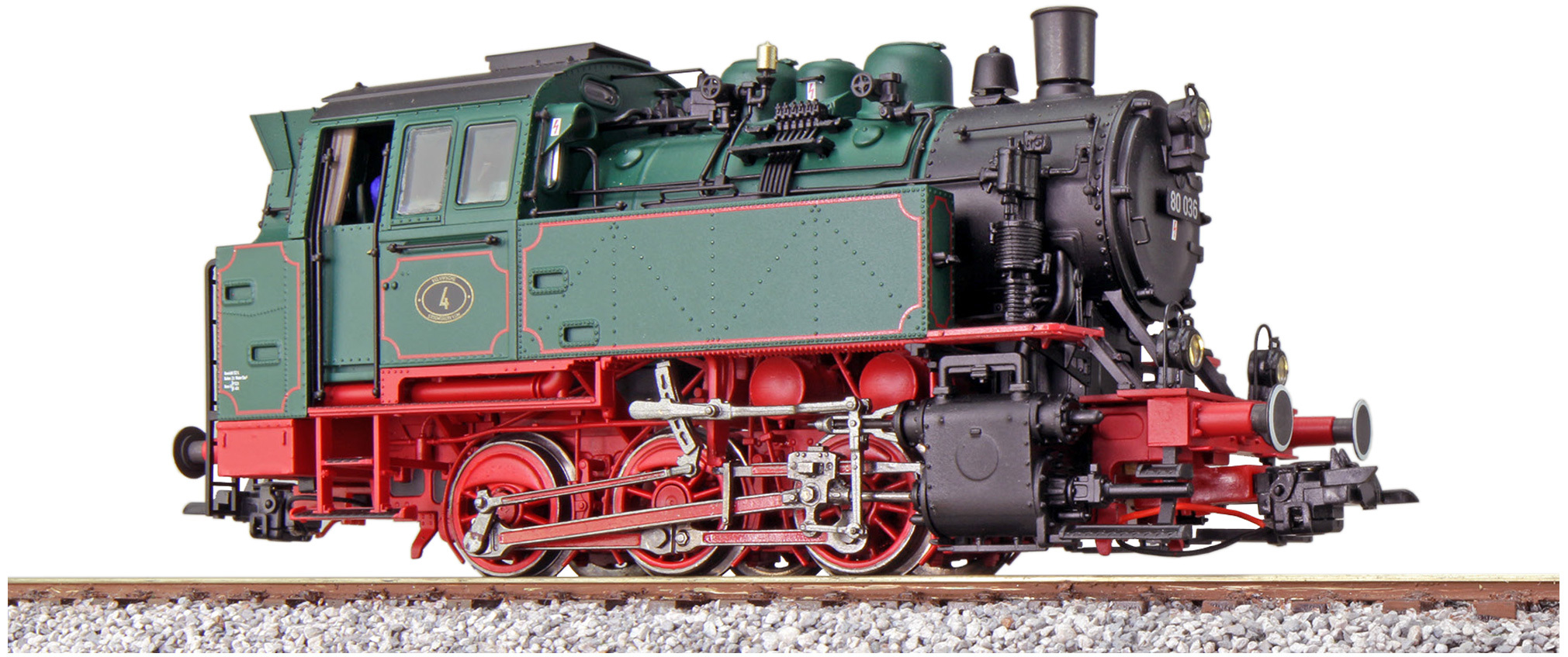 ESU 31658 HO規 VSM NL BR 80 蒸汽機車，第四時期，數位音效冒煙車