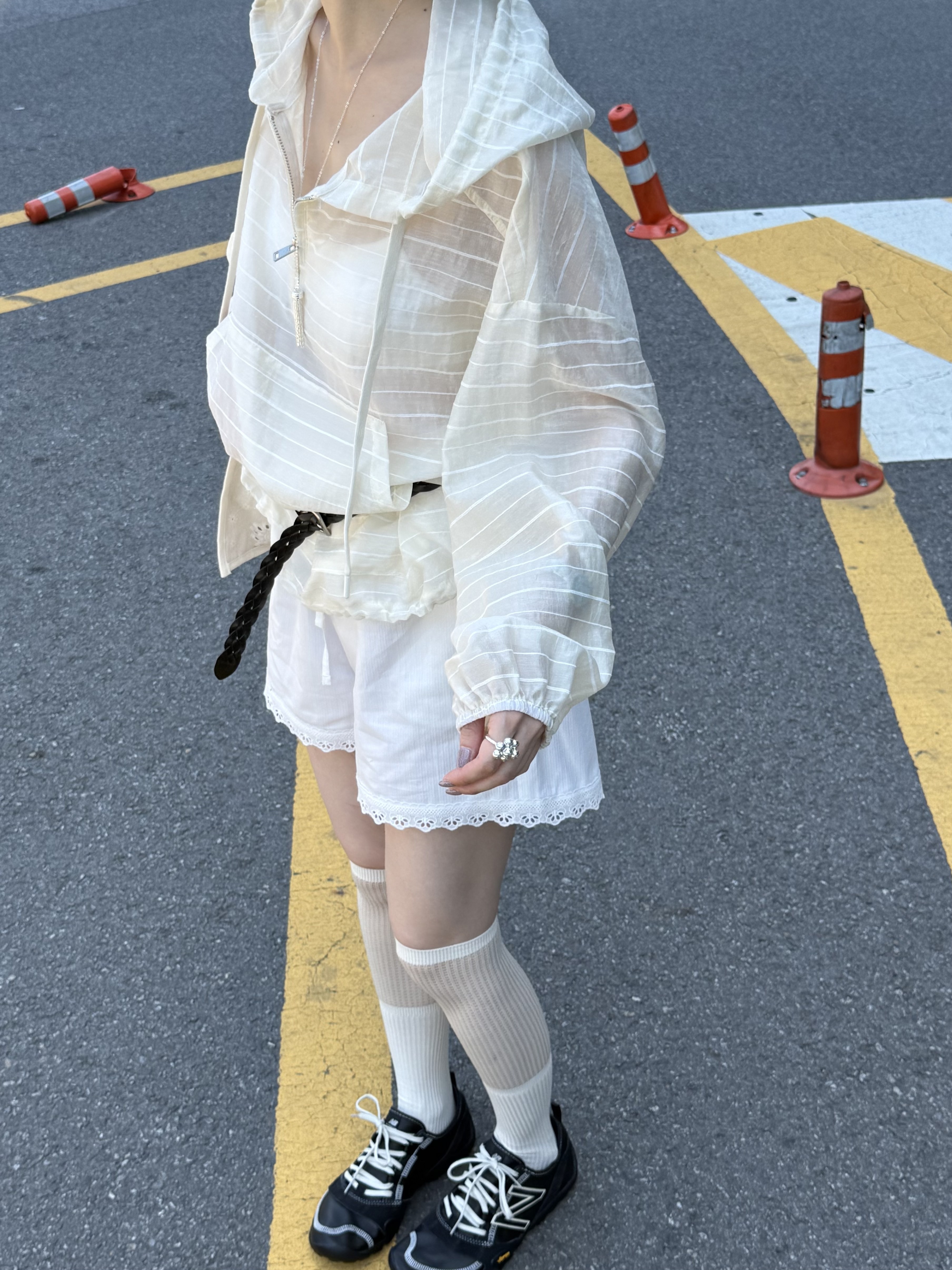 闆娘自留!!!亮晶晶透視連帽衣/1色均碼