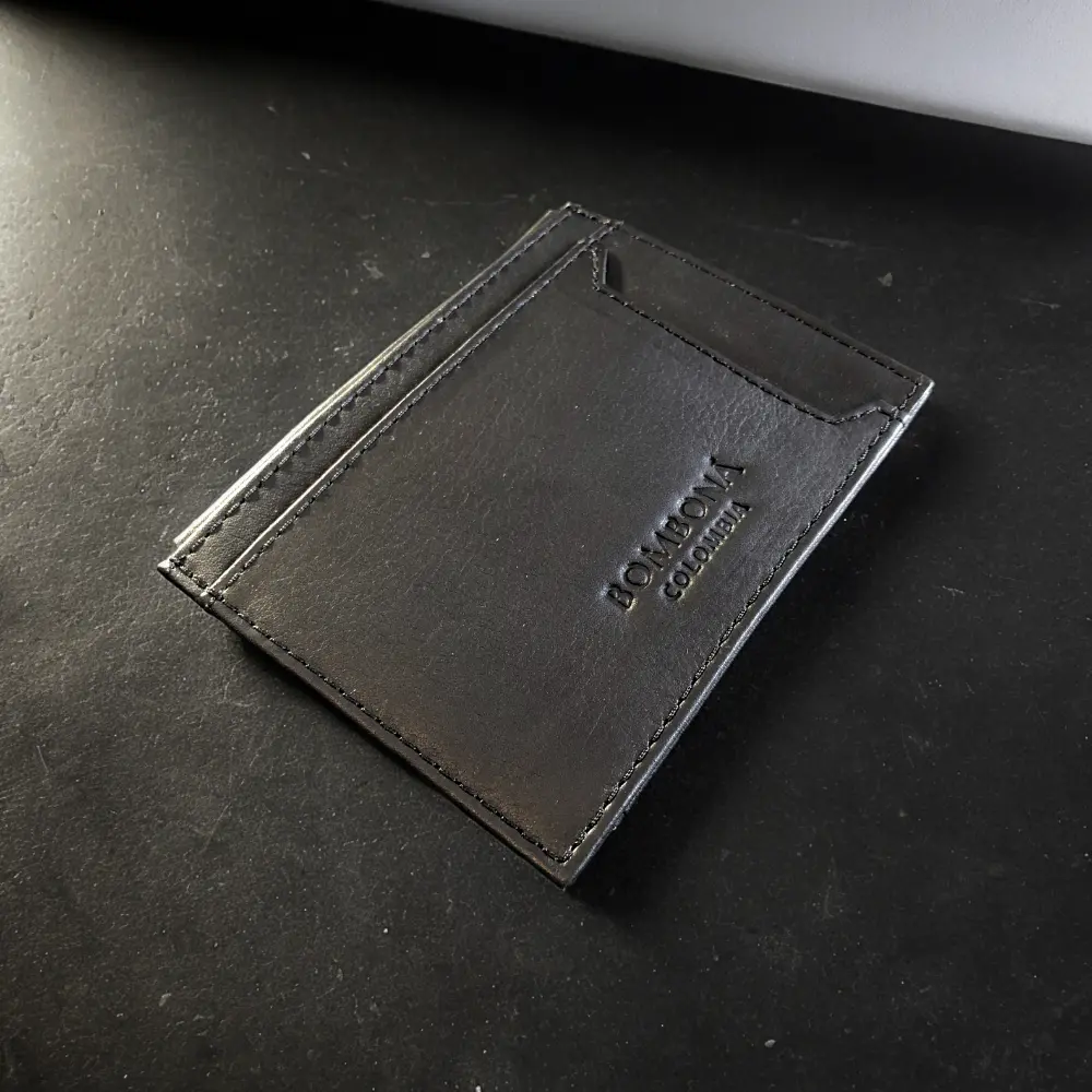 Carriel leather bag｜Men's card holder - Black｜Colombia