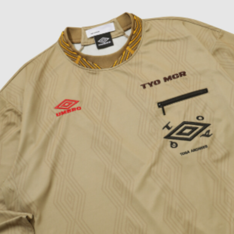 【代購】UMBRO X TOGA 長袖遊戲襯衫 足球風 Jersey 長袖上衣 聯名寬鬆運動衫