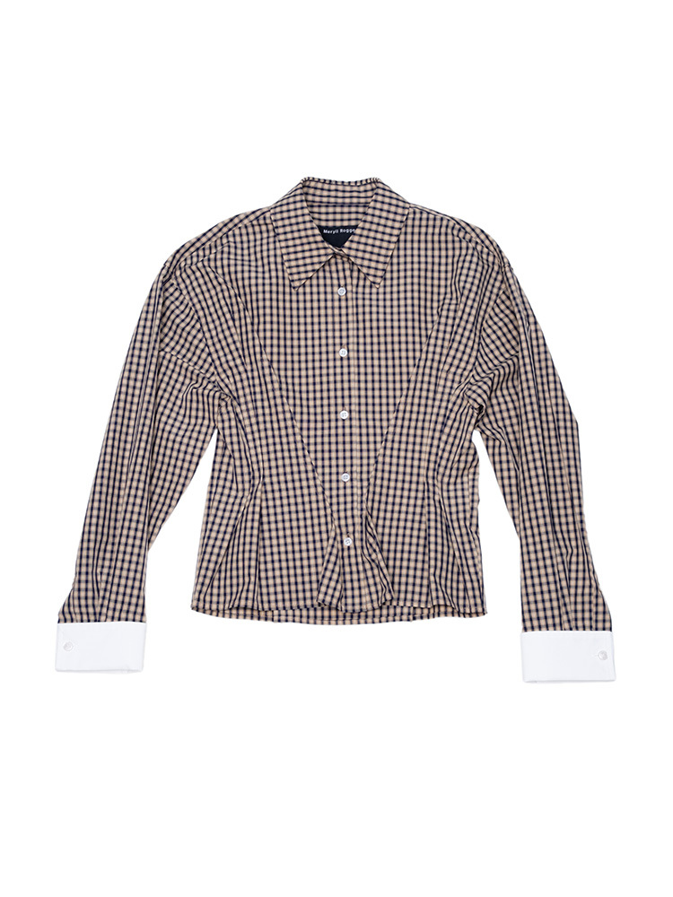 Waisted Shirt - Sand Multi