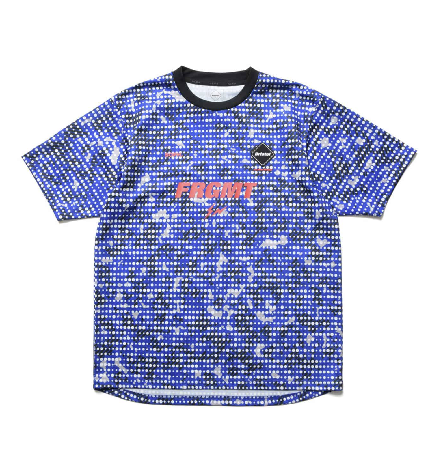 [現貨] FCRB x FRAGMENT: CAMOUFLAGE S/S TOP | BLUE DOT CAMO