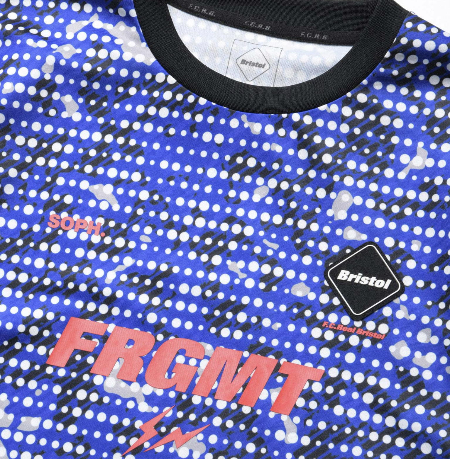 [現貨] FCRB x FRAGMENT: CAMOUFLAGE S/S TOP | BLUE DOT CAMO