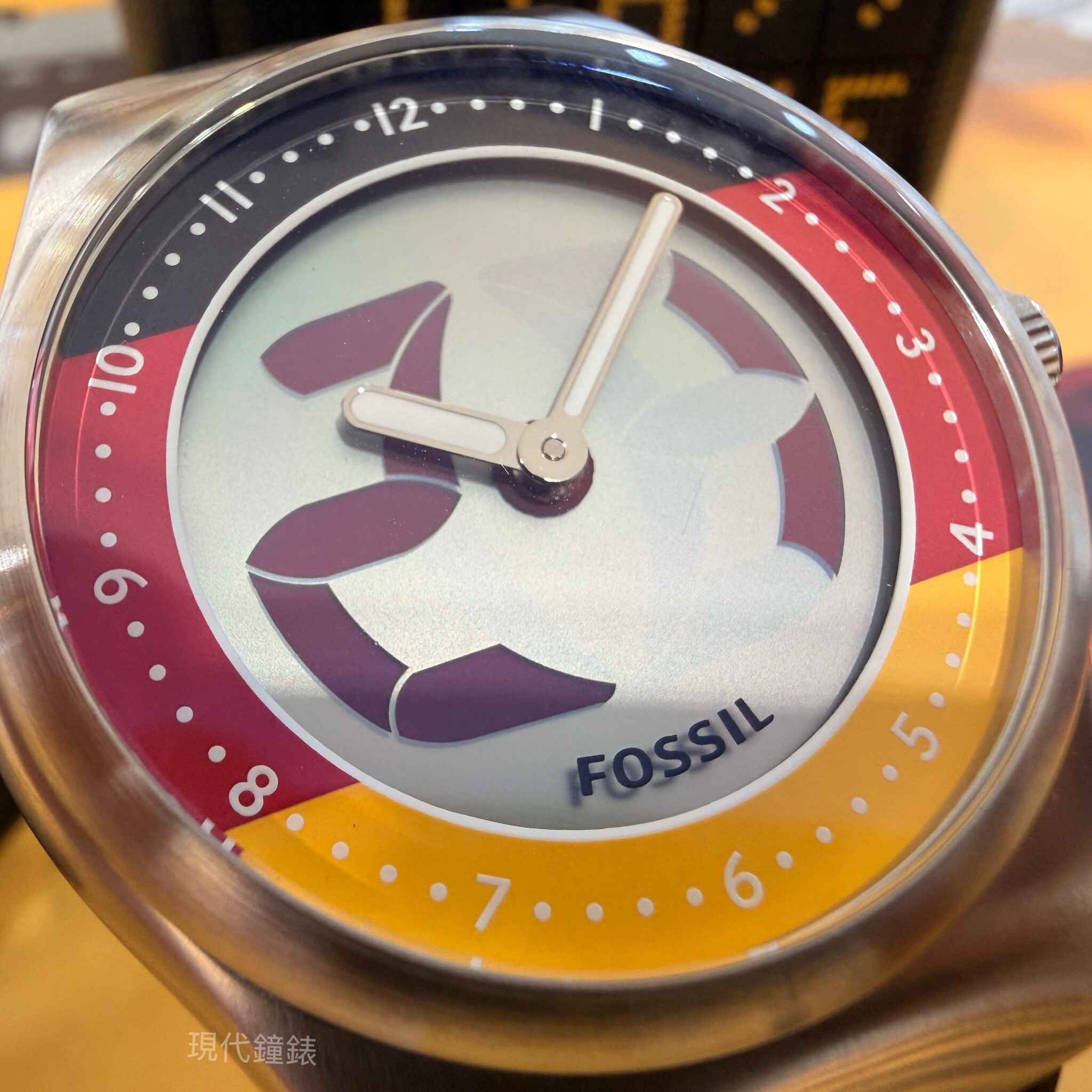 【FOSSIL】Big Tic World Flags系列 世界盃限定手錶-德國配色 LE1239 40mm  現代鐘錶