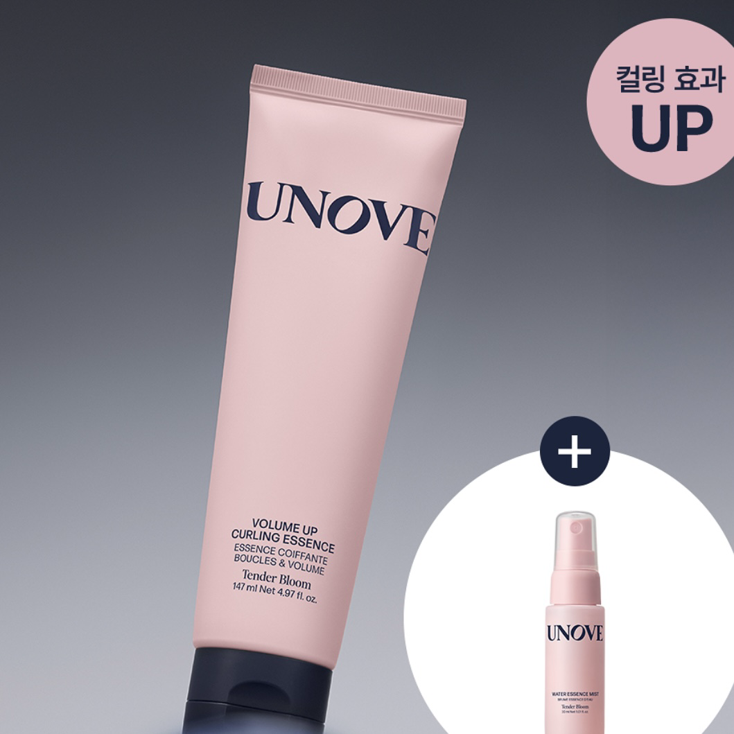 《olive young連線》UNOVE volume up curling essence 147ml set