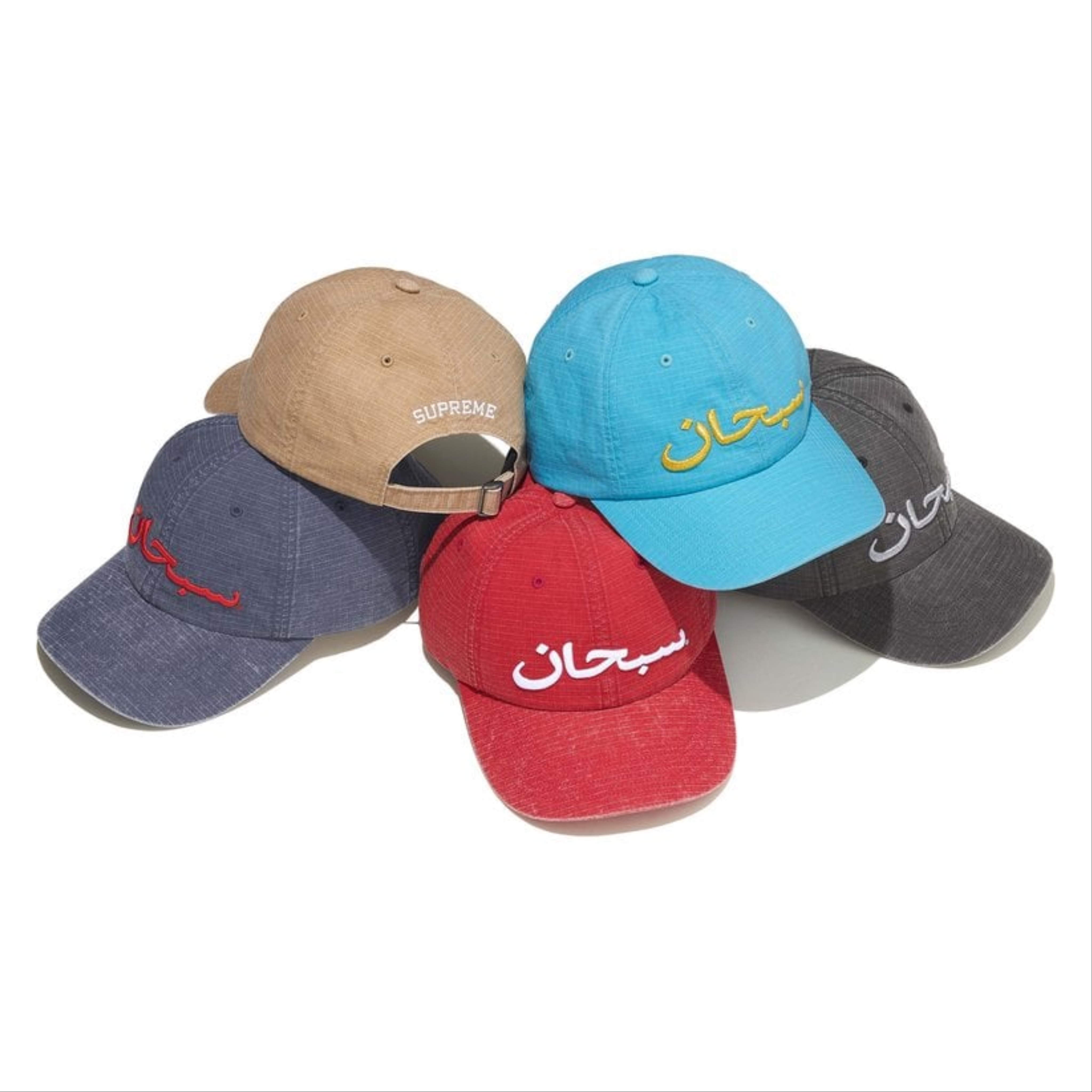 2026SS SUPREME Arabic Logo Ripstop 6-Panel Box 阿拉伯文 字體 老帽 帽子 現貨 SS26H63