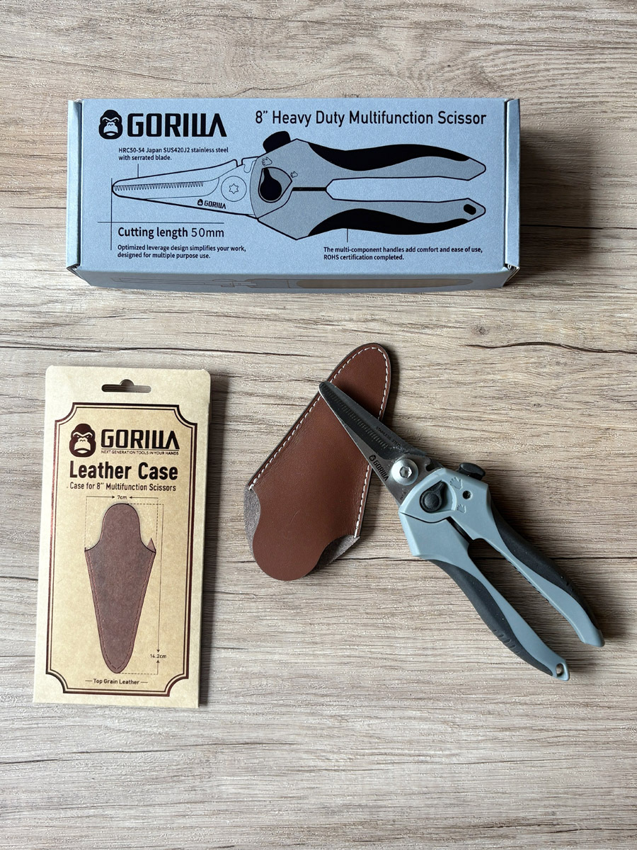 【優惠組合 】【Gorilla】超省力耐用多功能剪刀+【Gorilla】多功能剪刀專用皮套