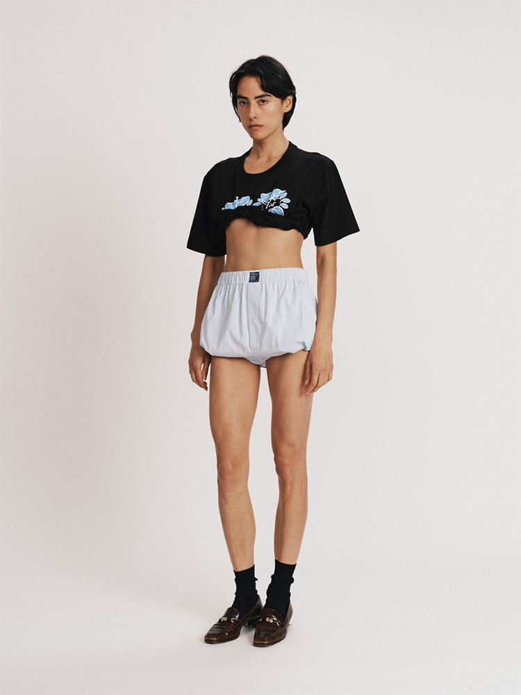 Rolled Up T-Shirt - Black