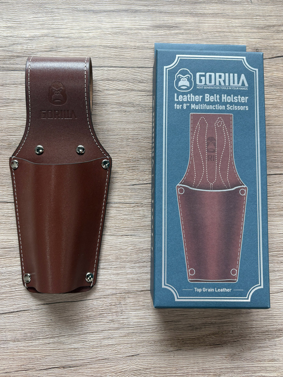 【Gorilla】多功能剪刀專用腰掛皮套（此商品為真皮腰掛皮套，不含剪刀等工具）