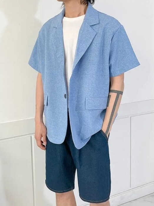 Linen light short-sleeve jacket