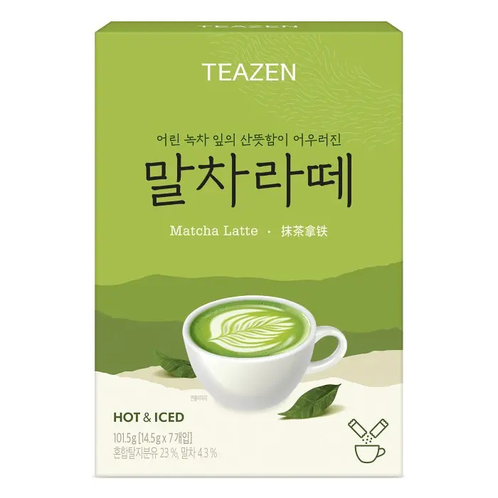TEAZEN京都抹茶燕麥機能拿鐵 #一盒7包