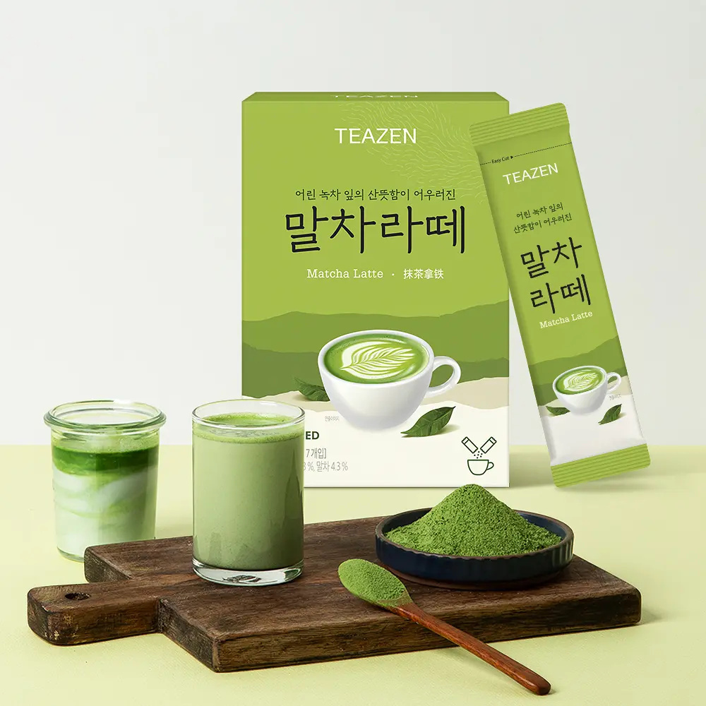 TEAZEN京都抹茶燕麥機能拿鐵 #一盒7包