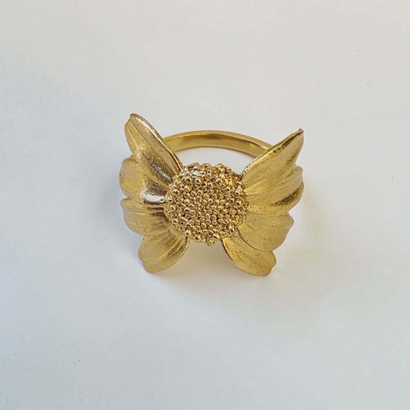 1TA0530-361 [THALLO] 戒指 野雛菊 925銀 鍍24K金 #1051887s22 (EU)