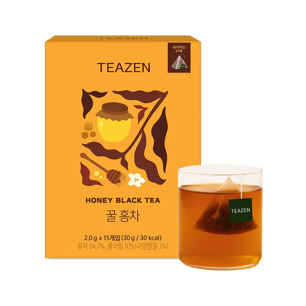 TEAZEN 晶透天然蜂蜜阿薩姆機能紅茶包 #一盒15包