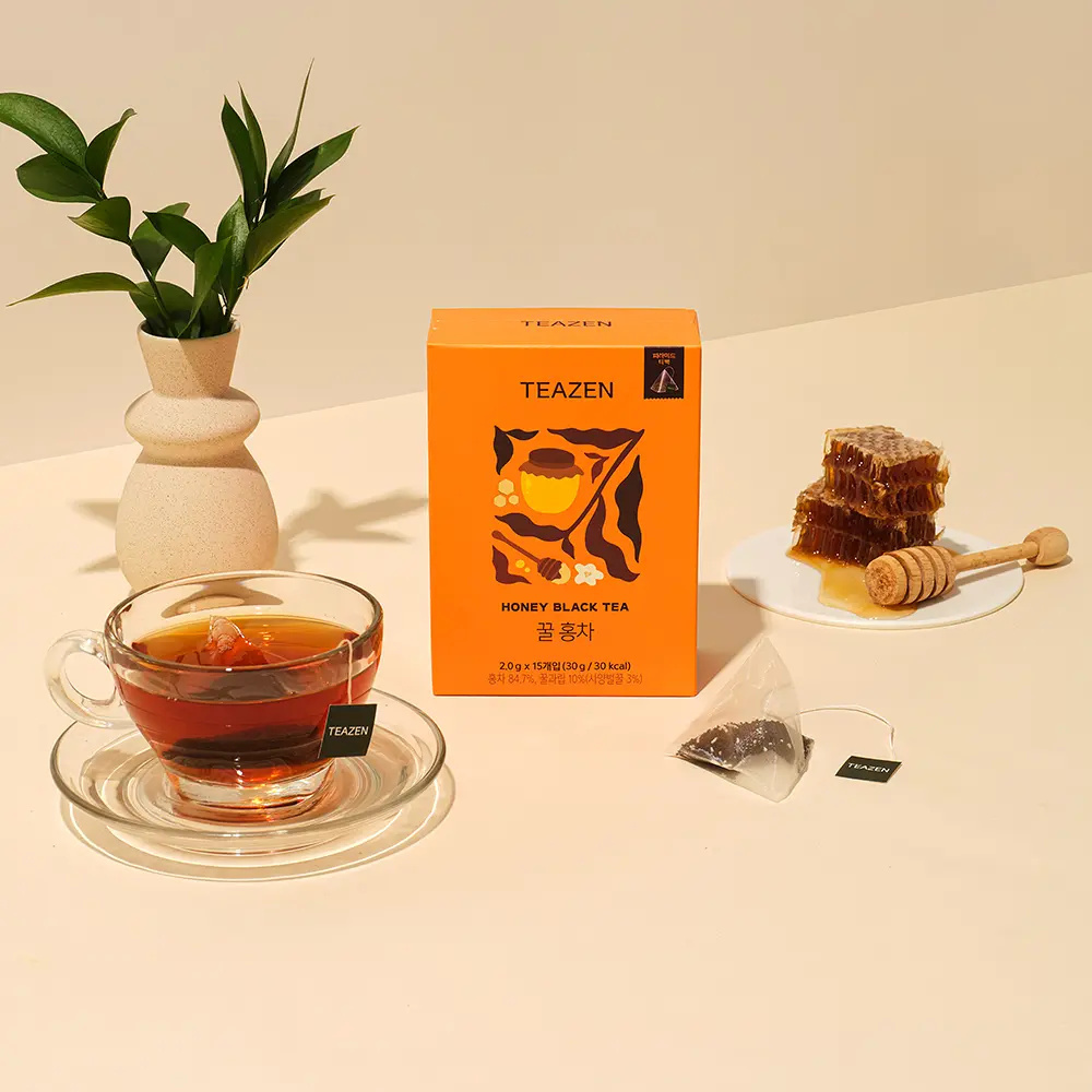 TEAZEN 晶透天然蜂蜜阿薩姆機能紅茶包 #一盒15包