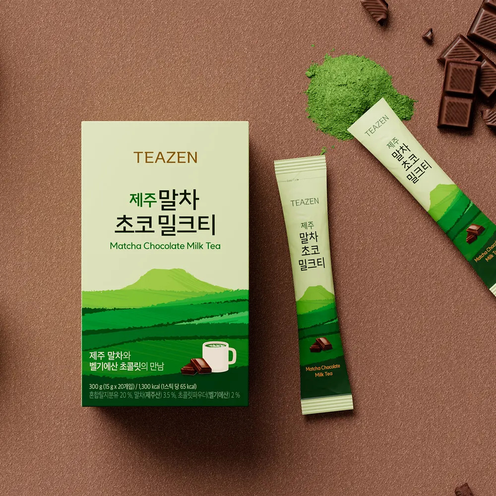 TEAZEN 宇治抹茶濃情可可機能輕盈奶茶 #一盒20包