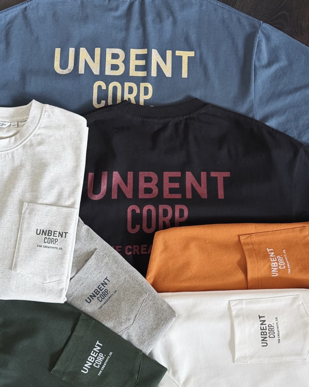 UNBENT 26SS 做舊 撞色 口袋T 短T 短袖 寬鬆 男款 / 預購