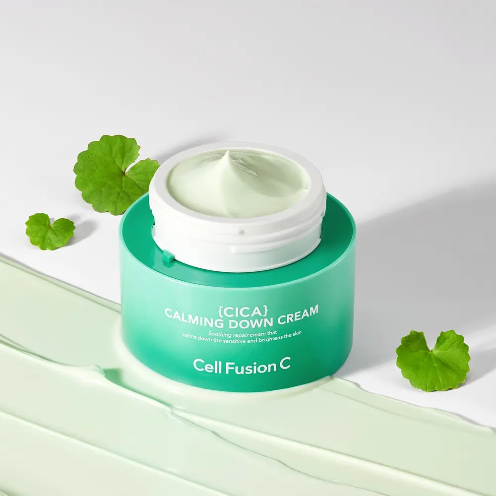 CELL FUSION C 積雪草極速降溫深層舒緩修護綠色急救面霜 50ml (1+1)