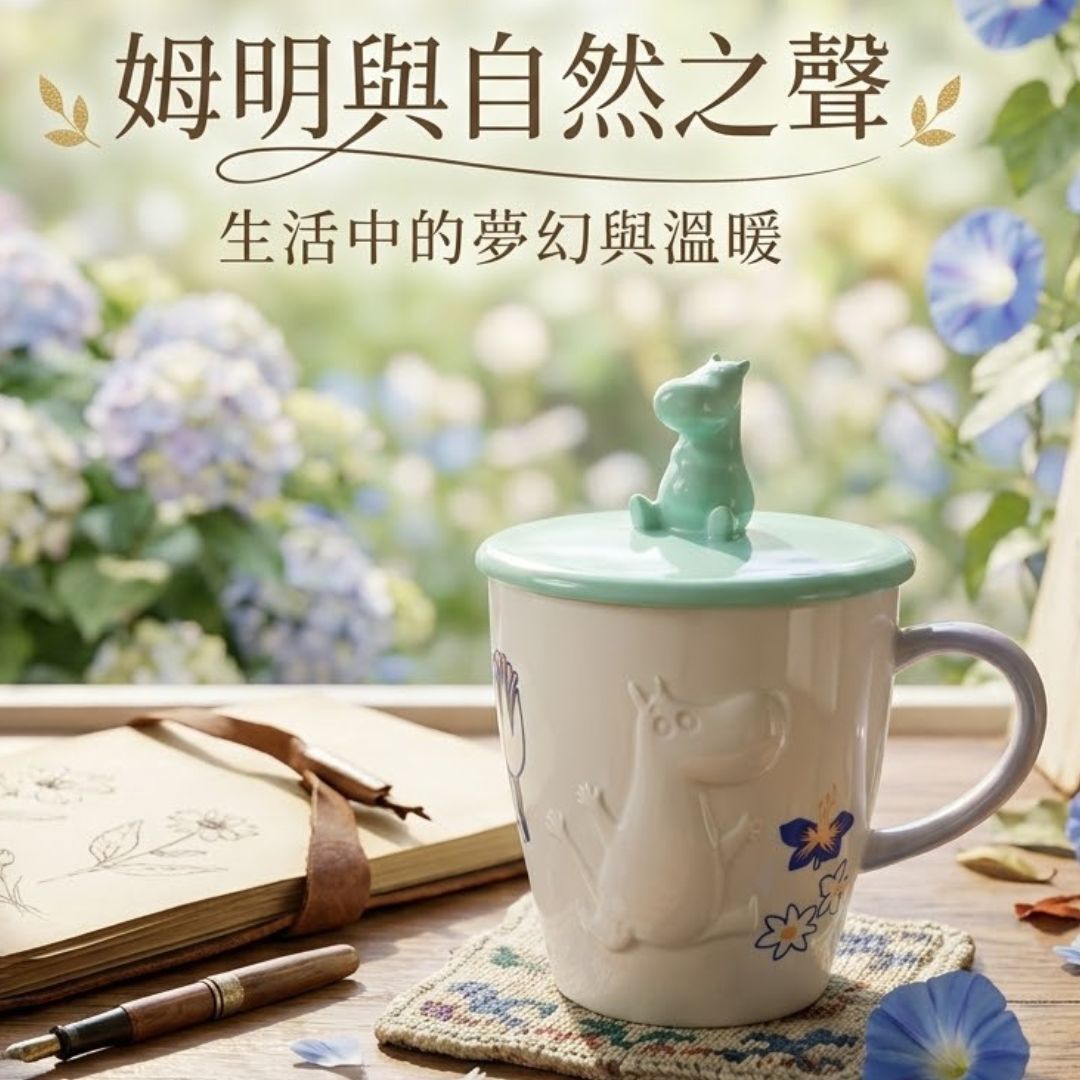 姆明一族 | 2D陶瓷杯連蓋