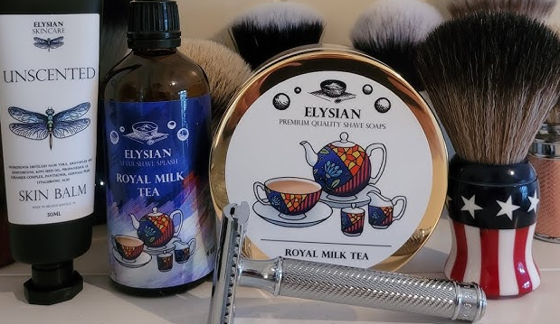 Elysian Soap Shop - Royal Milk Tea 皇家奶茶手工剃鬚皂 (4 oz)