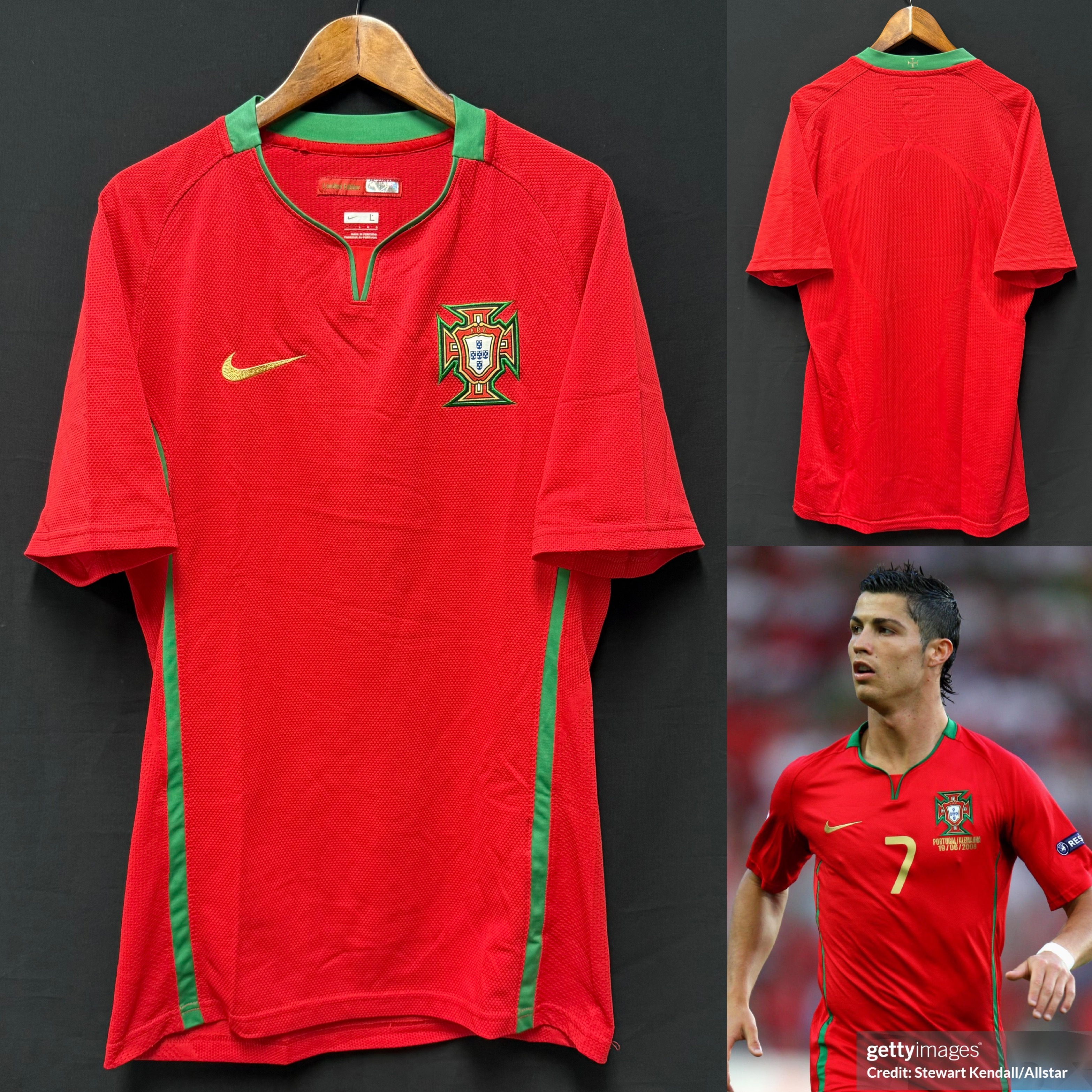 (Player Issue) Portugal 2008 Nike Home Player Issue Shirt