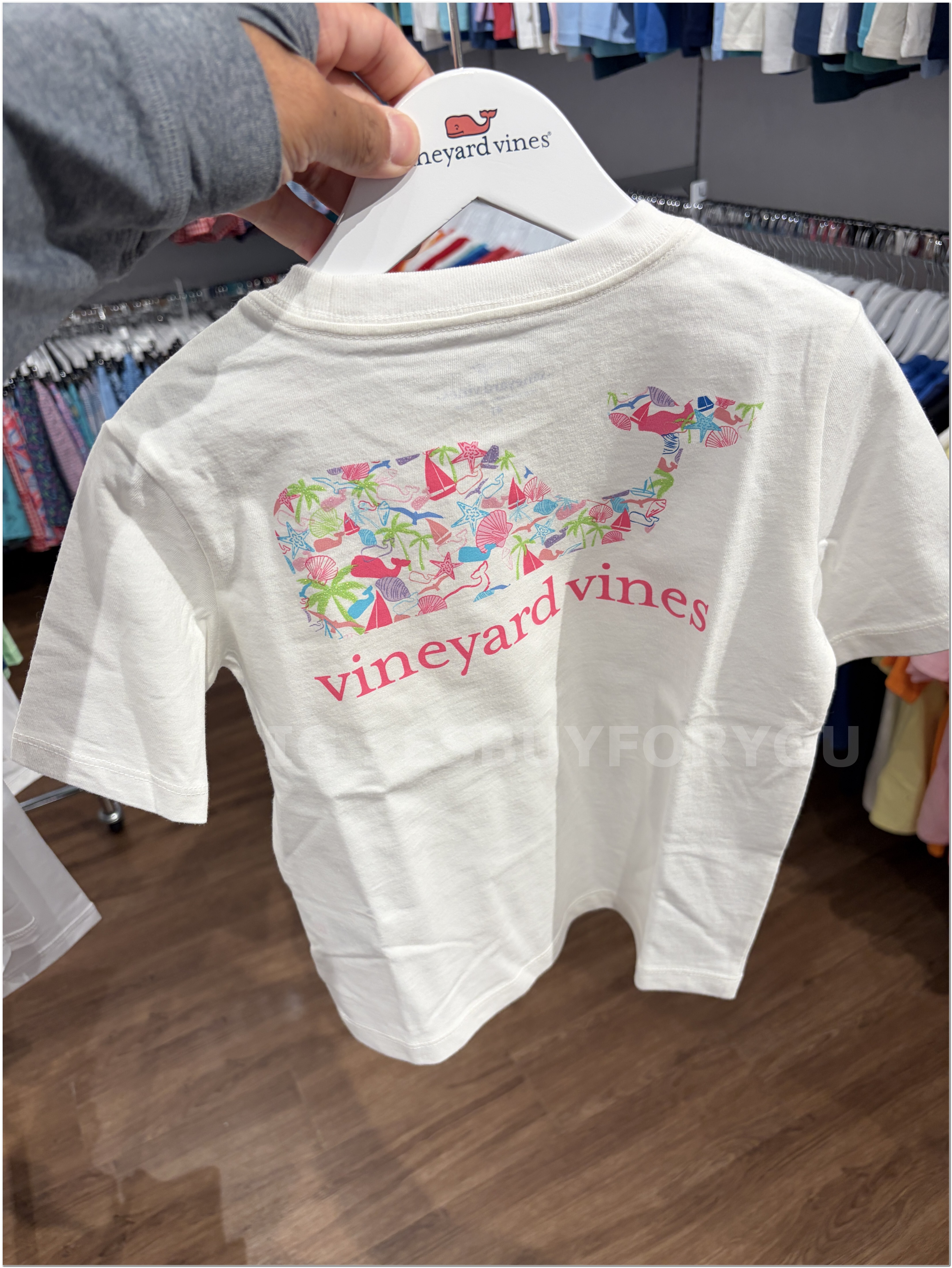【限時】Vineyard Vines小鯨魚 女童裝 貝殼鯨魚 短TEE