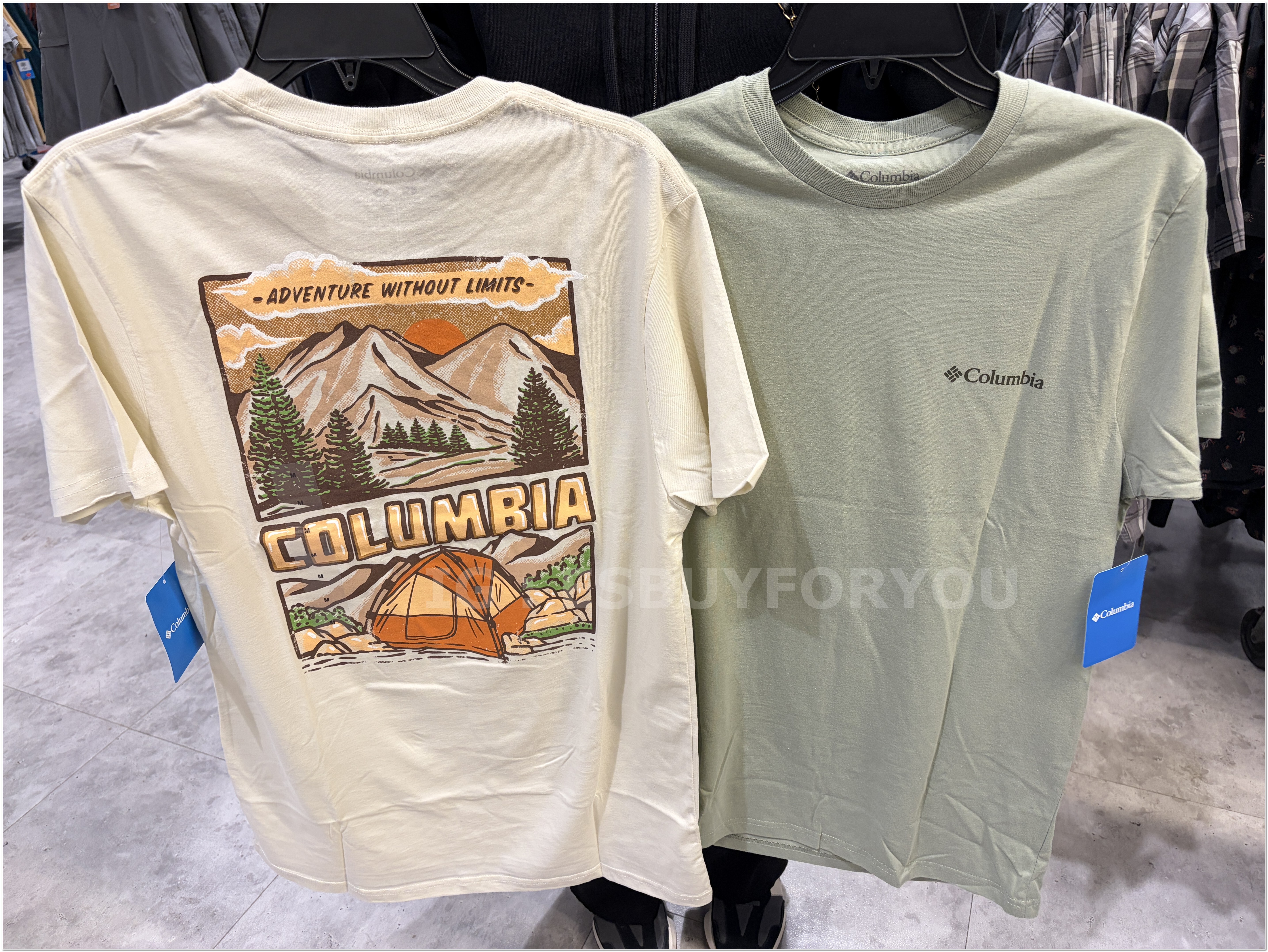 【限時】Columbia 男大人 戶外露營系列 正反圖 短TEE
