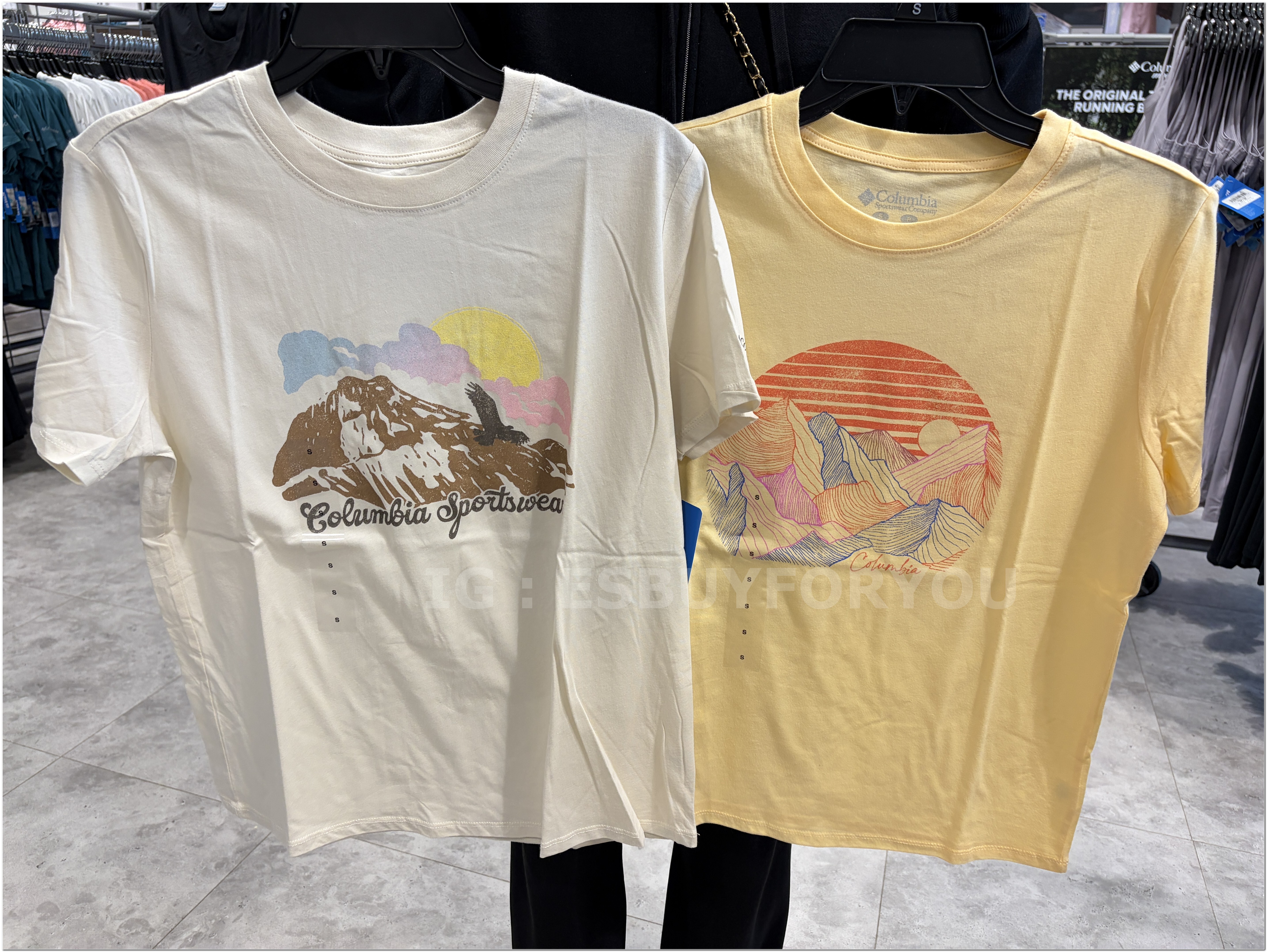 【限時】Columbia 女大人 圖案 短TEE (2色)