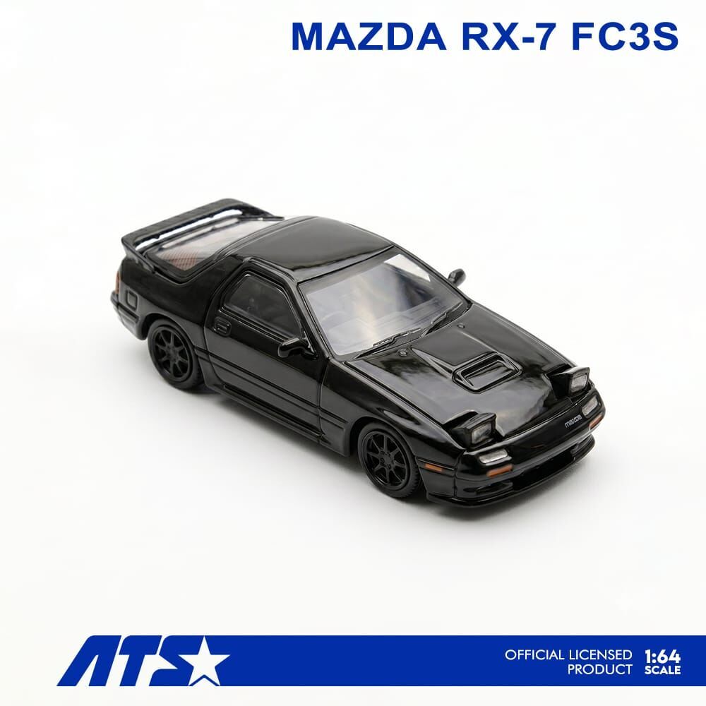 PO-$160 * ATS * 1:64 MAZDA RX-7 FC3S BLACK