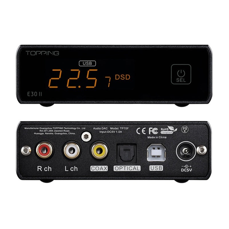 TOPPING L30II DAC 黑色｜DAC解碼耳擴