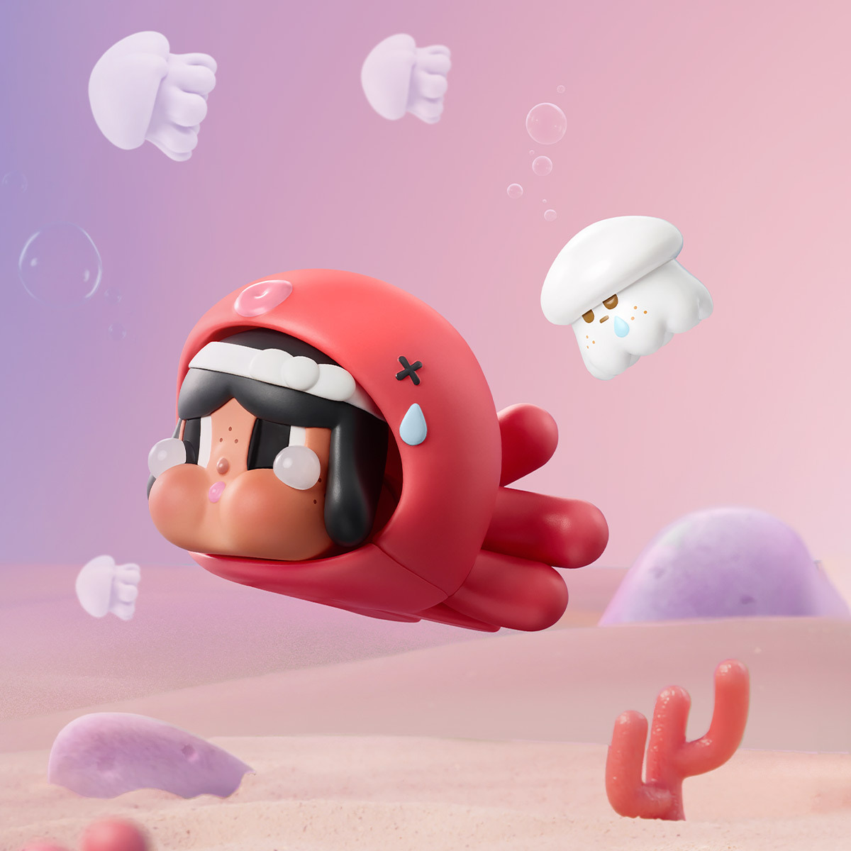POP MART 泡泡瑪特 CRYBABY 淚流成海系列 手辦