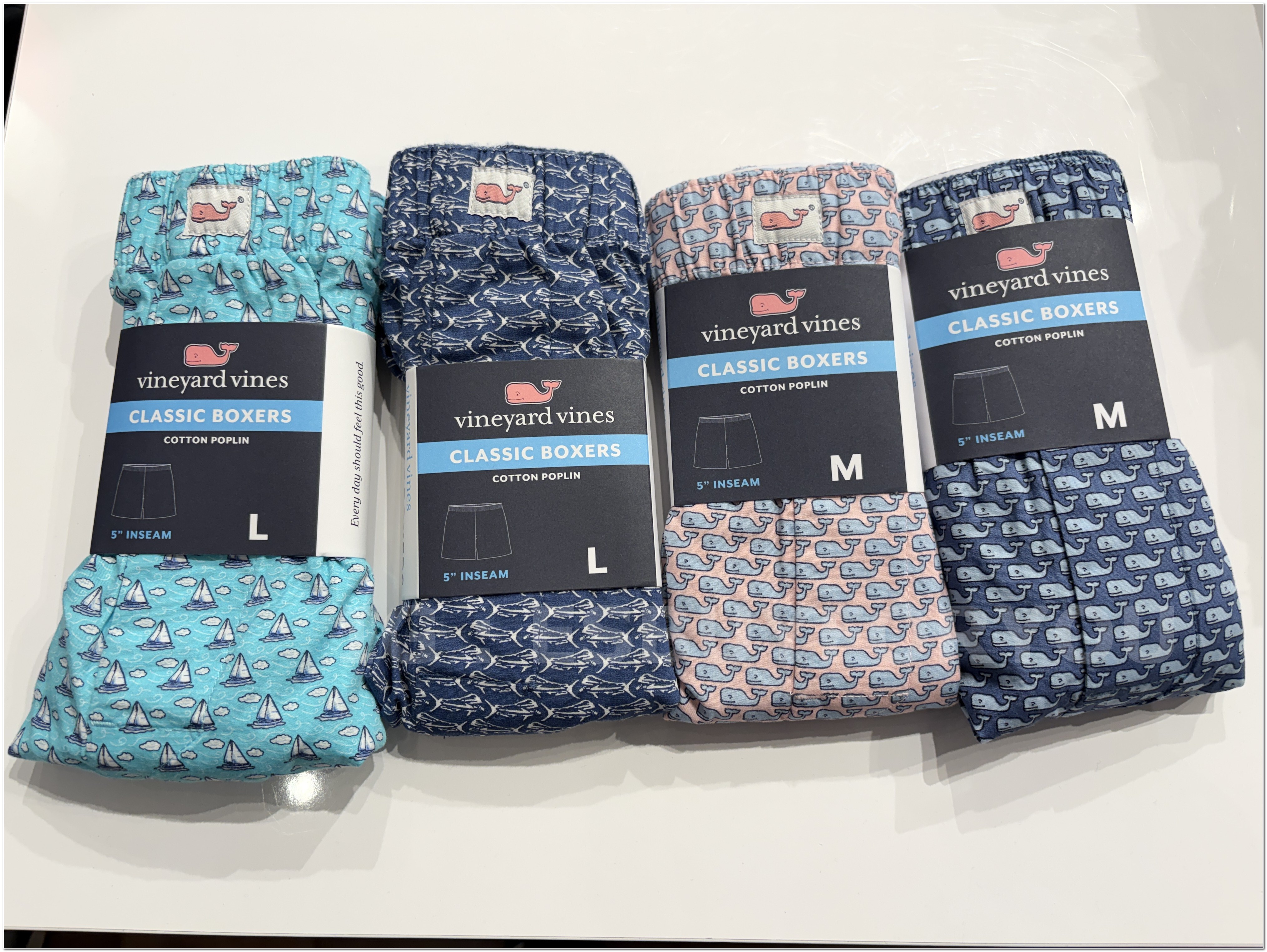 【限時】Vineyard Vines小鯨魚 平口 四角褲(boxers) (4色)