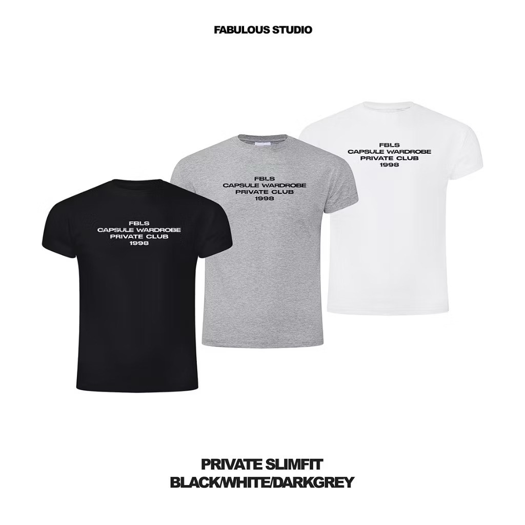（現貨）越南品牌 FABRICLISM FBLS PRIVATECLUB SLIMFIT 合身 短T FBLS02