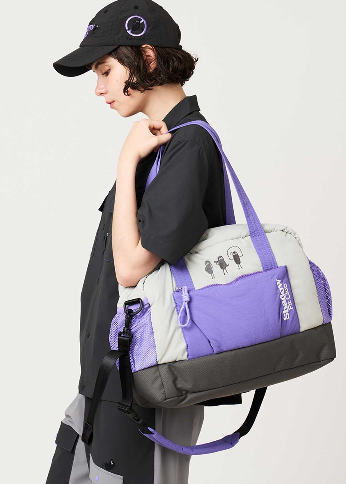 日本預訂 graniph GH Beautiful Shadow Fit Club | Boston Bag
