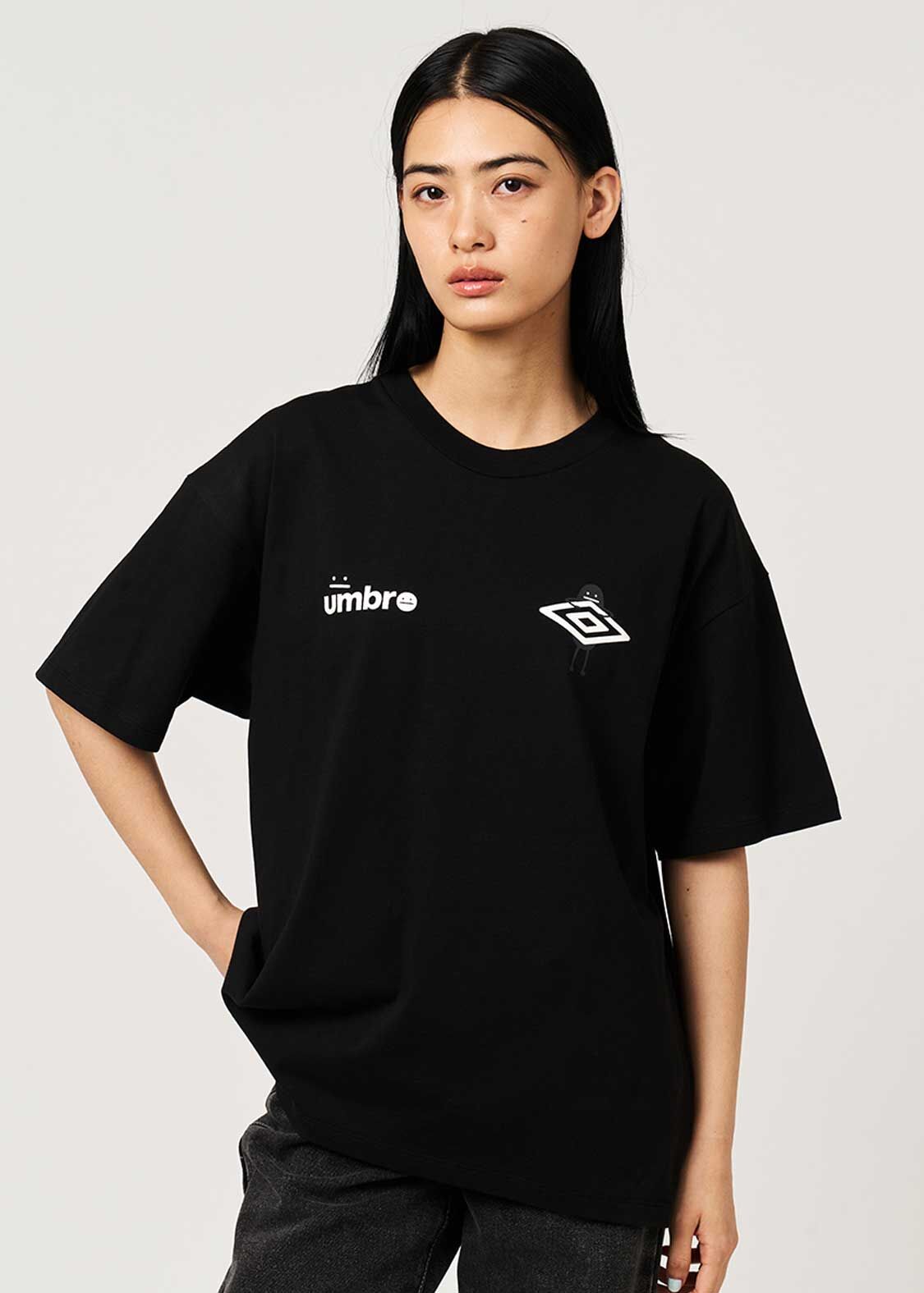 日本預訂 graniph GH Beautiful Shadow Umbro | Big Silhouette T-Shirt