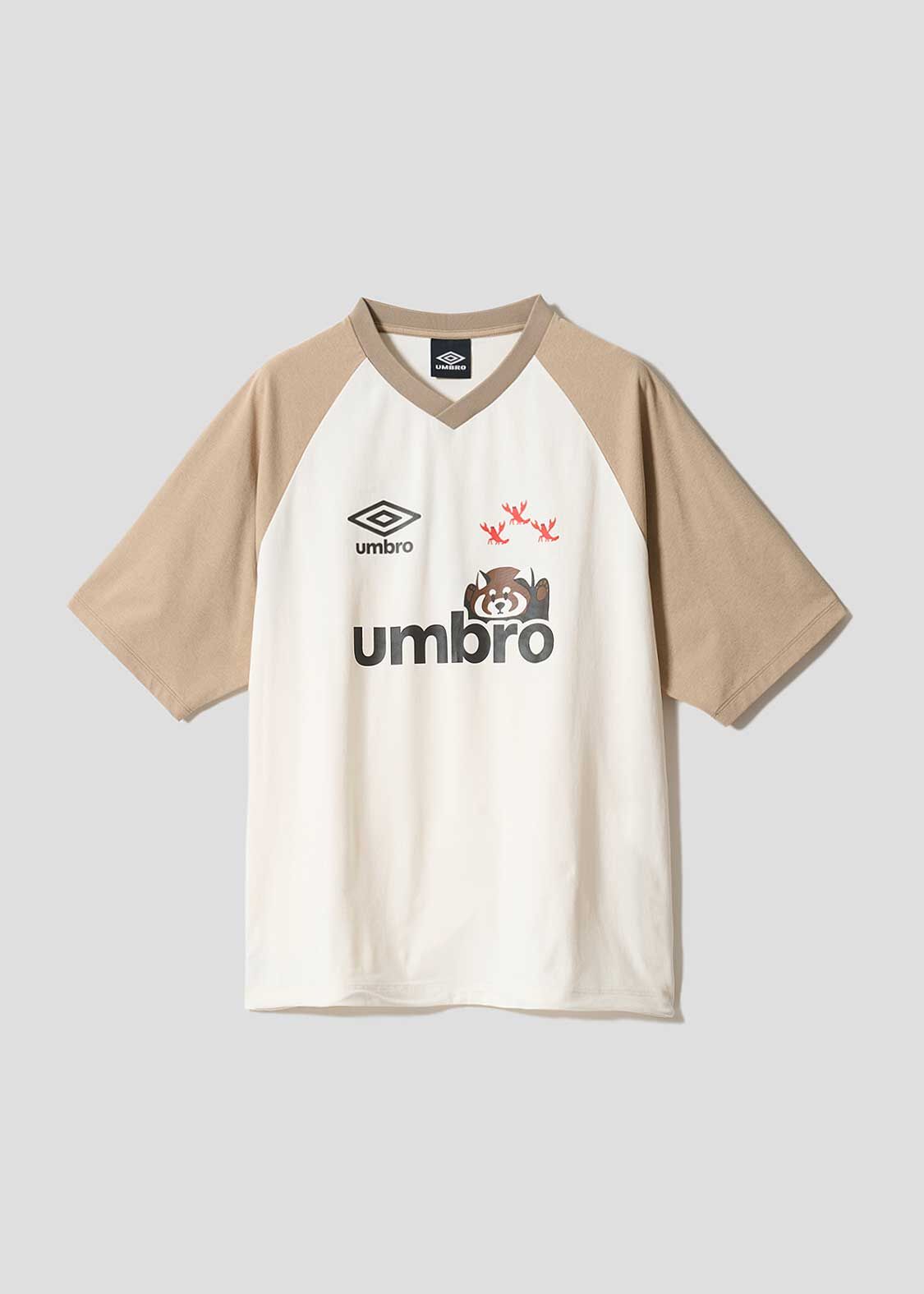 日本預訂 graniph GH Ika umbro | V-neck Raglan Big Silhouette T-shirt
