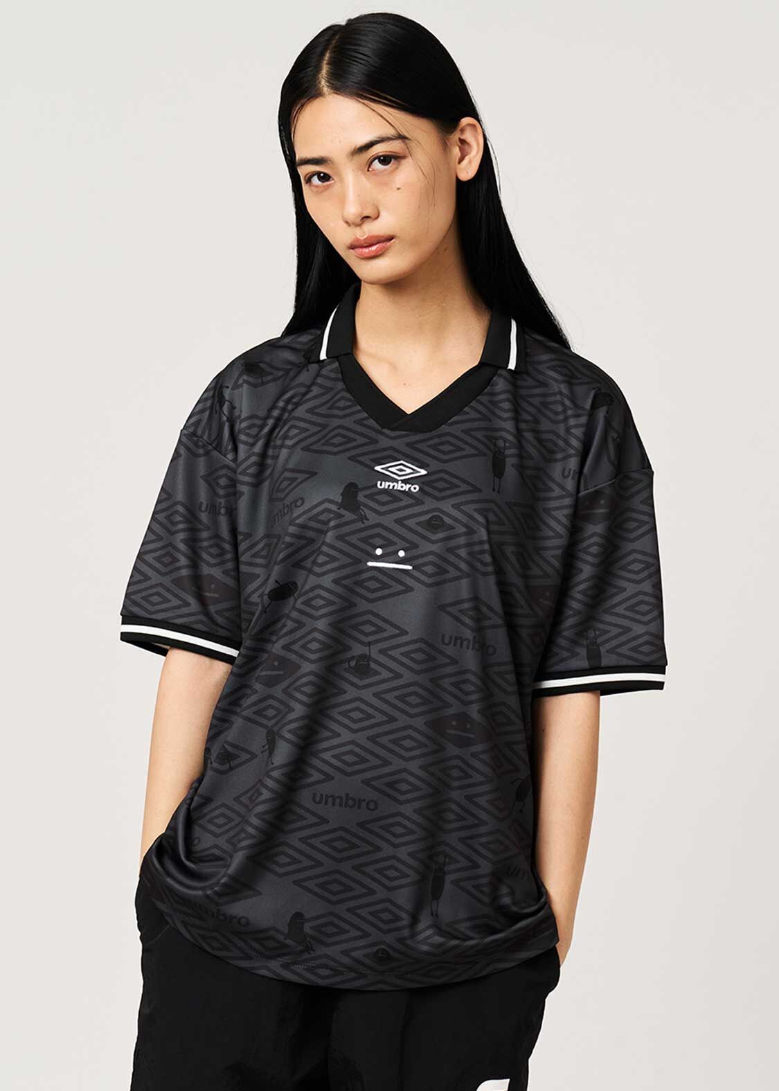 日本預訂 graniph GH Beautiful Shadow Umbro | Big Silhouette Game Shirt