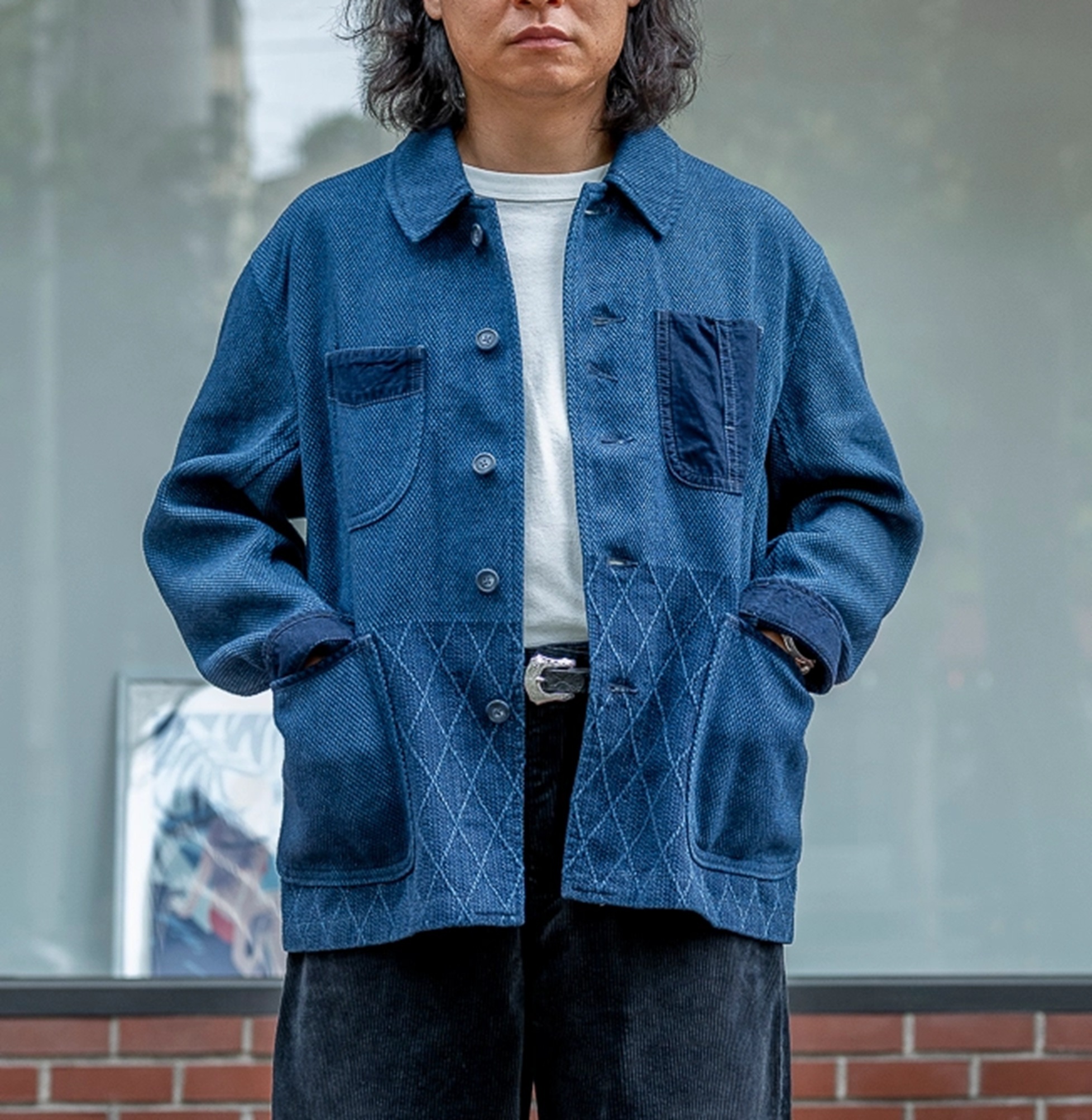 PORTER CLASSIC PC KENDO FRENCH JACKET WATCH CHAIN - BLUE SIZE M PRE ORDER ITEM (預訂中)